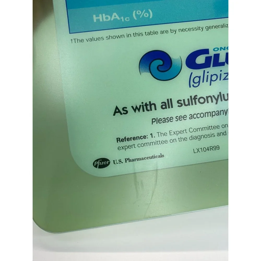 Rare Glucotrol XL Drug Rep Pharmaceutical Acrylic Clipboard 14